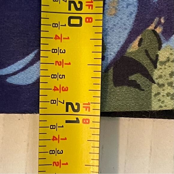 LOFT Navy Blue Green Gold Floral Pleated Boho Chic Full Skirt NWOT Size 4P - Picture 10 of 10